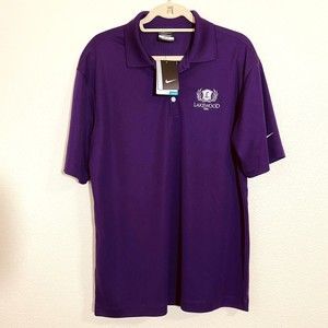 Nike Mens Shirt Size M Purple Golf Polo Style 363807 Short Sleeve NWT